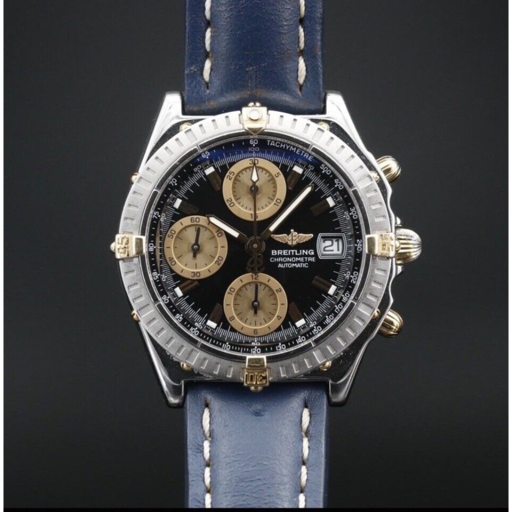 Breitling Chronomat 18K Gold And  Stainless Steel Autoomatic Watch B13352